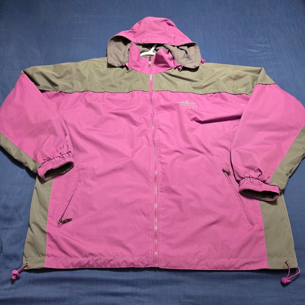 Cheneral Denali Reversible Jacket Women 3XL Pink Grey Excellent Hooded Fleece
